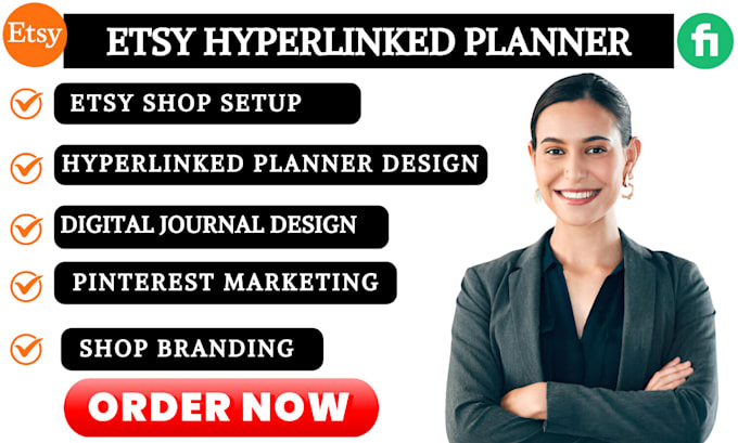 Bestseller - design etsy hyperlinked planner, etsy digital products hyperlinked planner