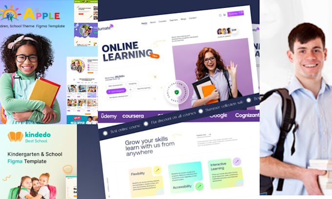 Bestseller - build a responsive and user friendly educational website and elearning website