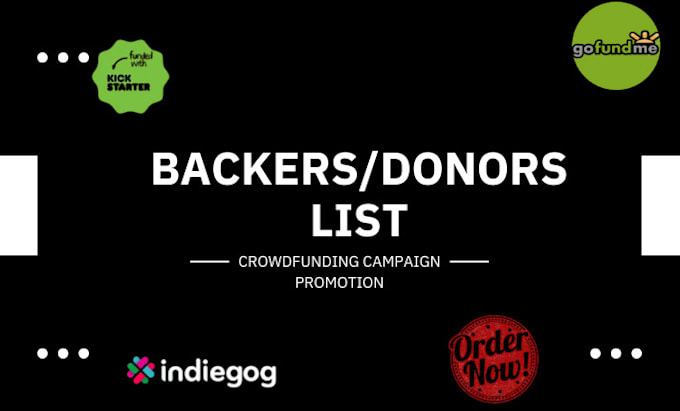 Bestseller - generate real, active backers or donors list for your crowdfunding campaign