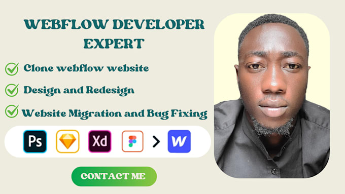 Gig Preview - Develop professional webflow website, convert figma to webflow, webflow expert