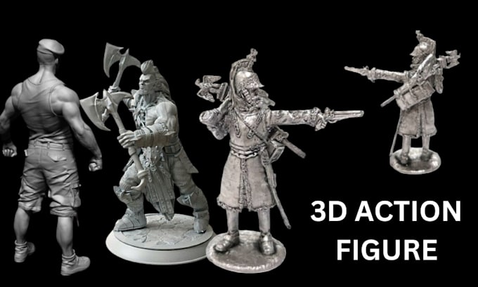 Bestseller - sculpt highly detailed 3d miniature, action figure,3d figurines for 3d printing