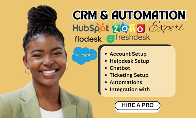 Bestseller - setup zoho crm hubspot pipedrive sales force honey book ai agent chat bot