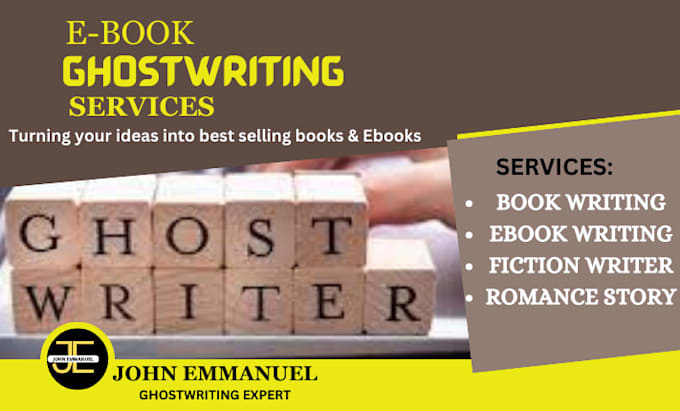 Gig Preview - Ghostwrite ebook, amazon kdp book writer romance ghostwriter