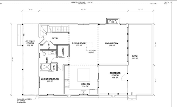 Gig Preview - Redesign redraw existing floor plans building permit drawings and 3d model