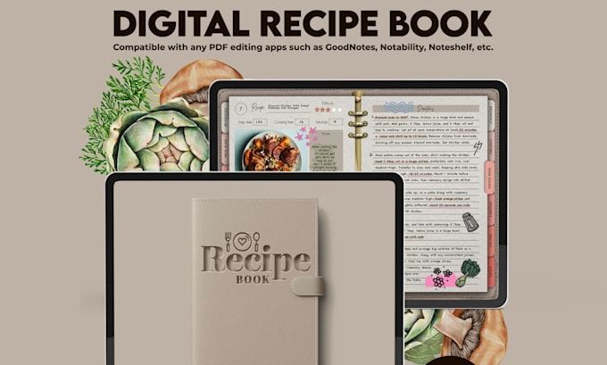 Gig Preview - Create a unique recipe book, meal planner, nutrition guide in canva