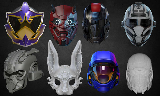 Bestseller - sculpt 3d helmet cosplay mask, 3d power rangers helmet for 3d printing