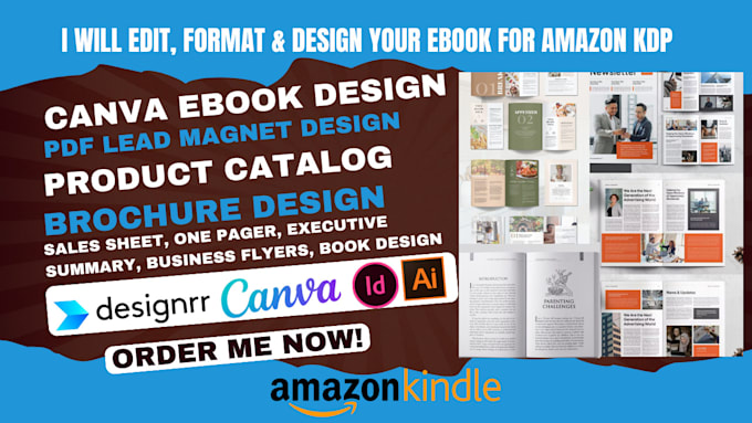 Gig Preview - Do canva ebook design, PDF lead magnet design, product catalog brochure design