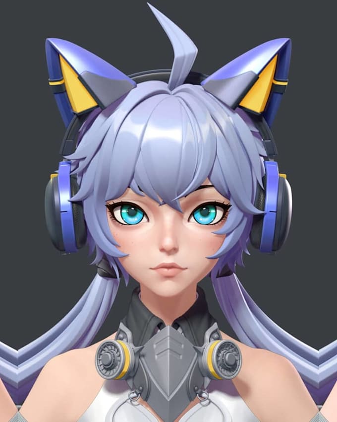 Bestseller - model high quality 3d vtuber model for facerig animaze, vseeface, vroid, luppet