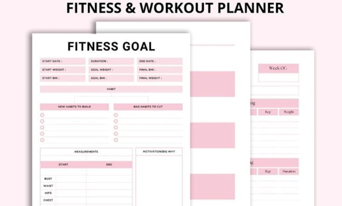 Bestseller - design workout planners,diet trackers, fitness guides, weight loss trackers