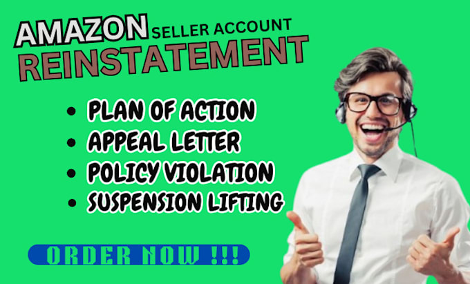 Bestseller - help reinstate your amazon seller account or resolve suspension issues