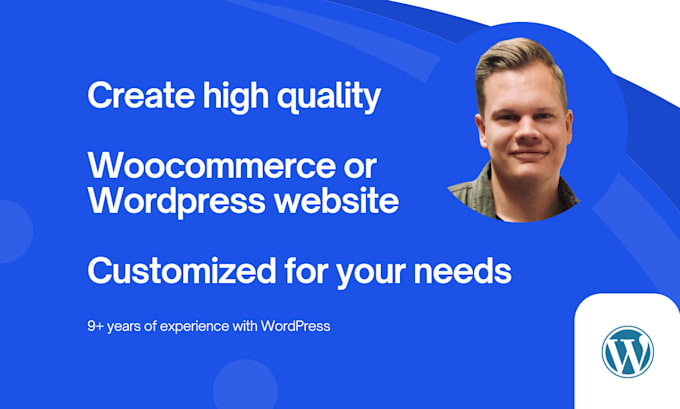 Gig Preview - Build a stunning wordpress and woocommerce website for your business