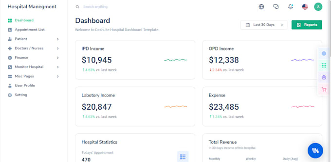 Gig Preview - Built complete hospital management system,crm, erp system, pos, inventory system