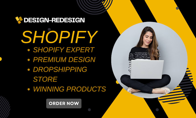 Gig Preview - Setup shopify dropshipping store, design ecommerce shopify website