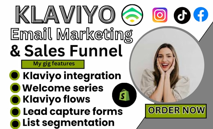 Gig Preview - Setup ecommerce email marketing flows in klaviyo