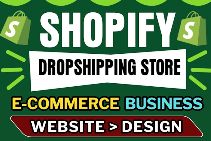 Gig Preview - Build shopify website or dropshipping store , shopify developer, shopify expert