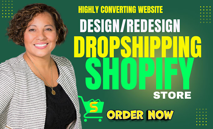 Gig Preview - Build  create shopify website, shopify store, shopify dropshipping store website