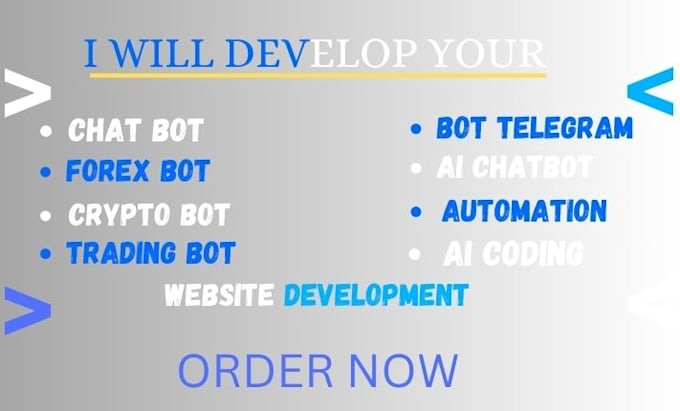 Bestseller - develop ai coding ,ai chatbot , custom solution