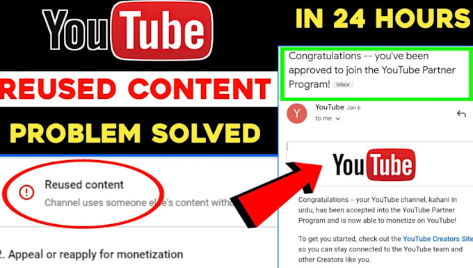 Bestseller - fix youtube monetization issues, resolve violation and restore earnings