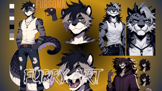 Bestseller - furry nsfw pixel art, fursona, furry comic fanart, anthro with anime style oc