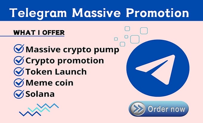 Gig Preview - Do crypto telegram promotion, token holders, meme coin, pump fun or sol coin