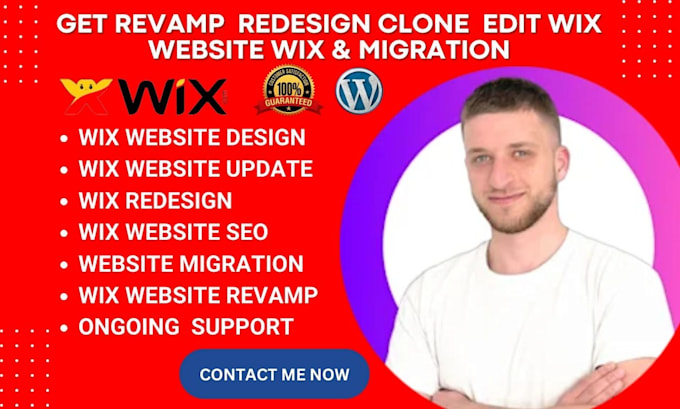 Bestseller - redesign wix website design wix website revamp wix landing page resedign wix seo