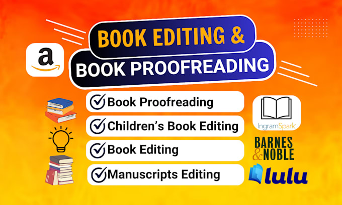 Bestseller - professionally proofreading and edit your book, line editing for book publishing