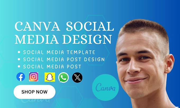 Gig Preview - Create social media posts canva templates and post design