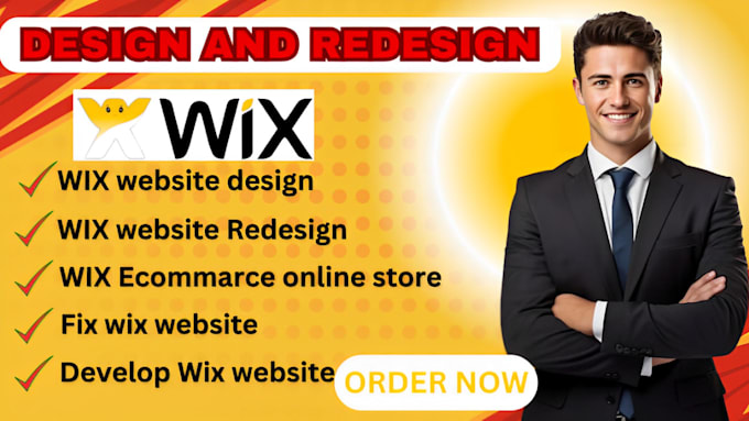 Gig Preview - Build wix website design redesign wix development wix ecommerce store design