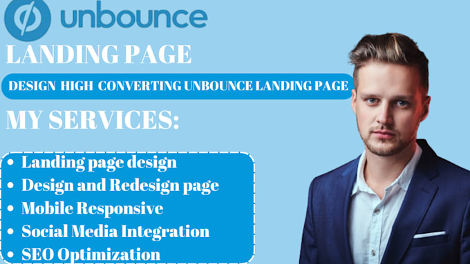 Gig Preview - Create an unbounce landing page, design unbounce pages, or build unbounce