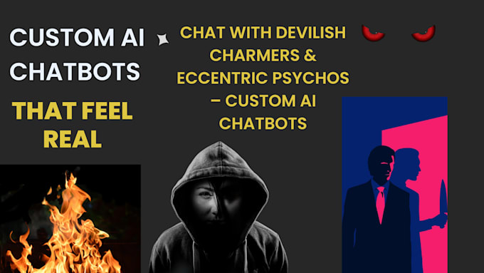 Gig Preview - Develop custom ai chatbots for unique digital personas