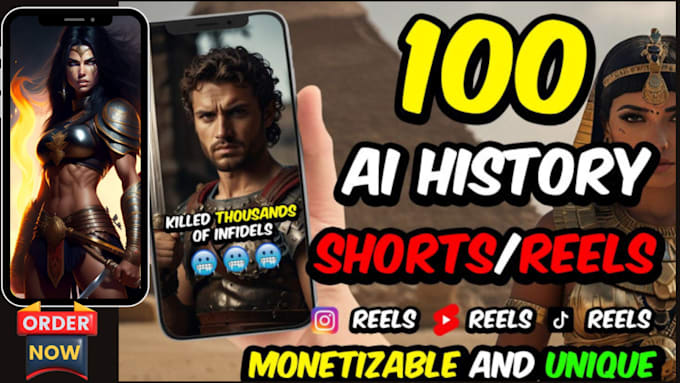 Bestseller - create ai youtube history shorts and ai shorts ai reels ai history shorts