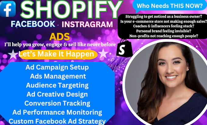 Bestseller - setup shopify facebook ads instagram ads meta ads manager shopify promotion