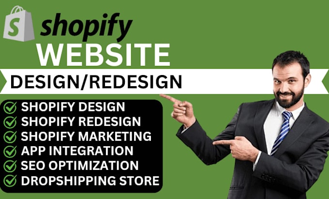 Gig Preview - Do shopify website store shopify store design and dropshipping store design