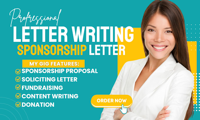 Bestseller - write high converting soliciting, capability statement and sponsorship letter,