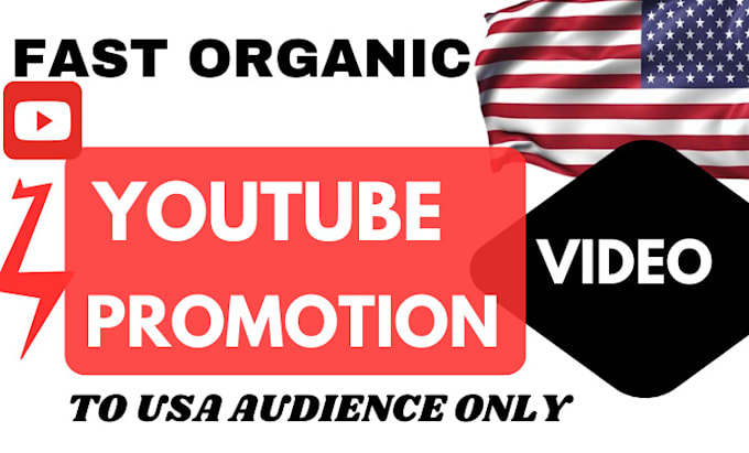 Gig Preview - Do organic youtube promotion in USA, USA video promotion, grow subscription