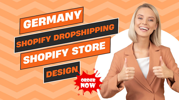 Gig Preview - Create german shopify store german shopify dropshipping store shopify website