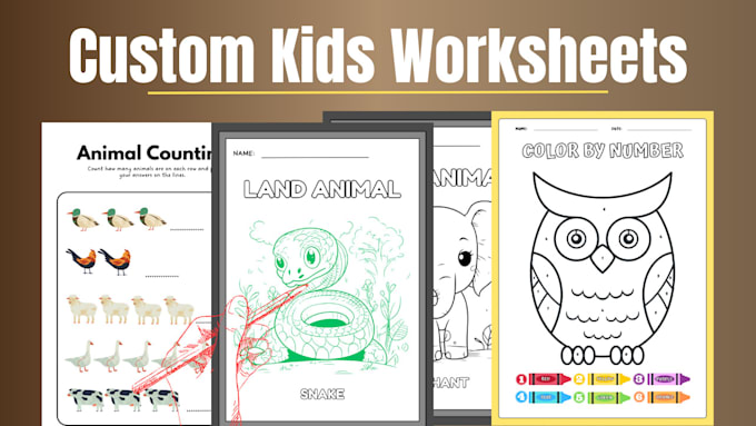 Bestseller - design custom kids activity books and kindergarten worksheet