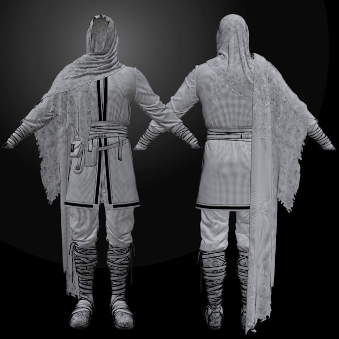 Bestseller - do 3d second life realistic model virtual clothing typography design meshing rig