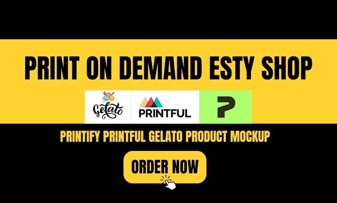 Bestseller - setup integrate printify printful gelato mockup print on demand with etsy shop