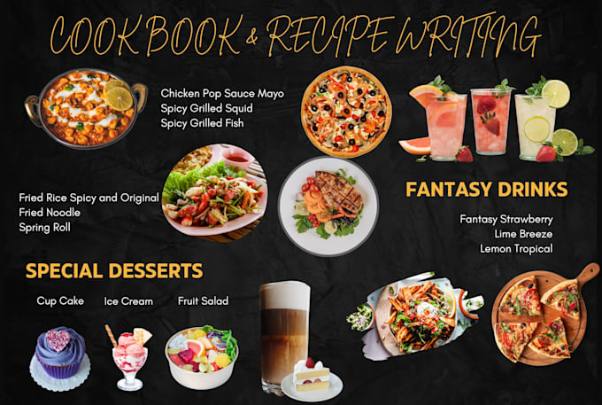 Gig Preview - Write and design recipe book, cookbook writer, meal plan and ebook