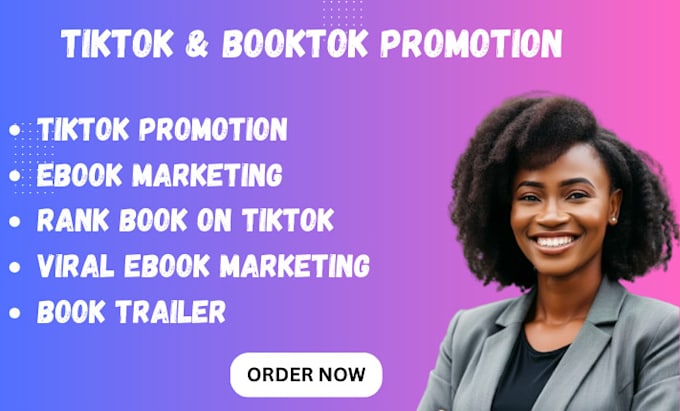 Gig Preview - Do tiktok boktok promotion, booktok book ranking, ebook promotion