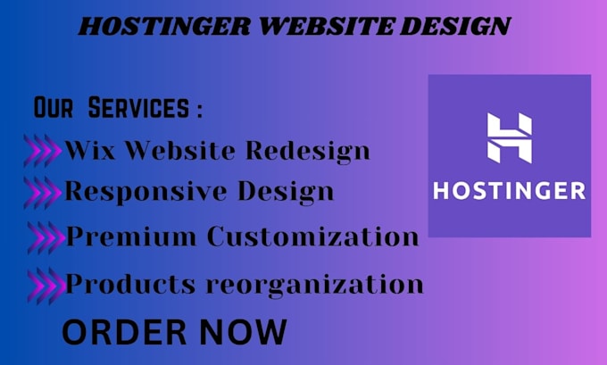 Bestseller - design responsive design hostinger website design services