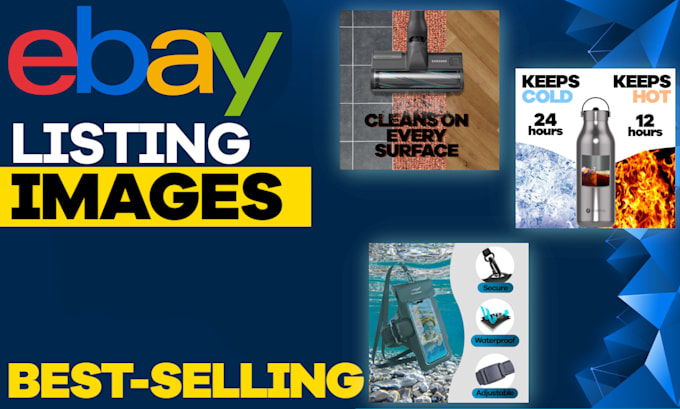 Bestseller - design ebay listing images, product photo editing, 3d render