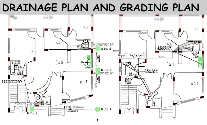 Gig Preview - Design a grading and drainage plan with seal, sign and sign