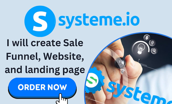 Gig Preview - Build and automate your sales funnel with systeme io