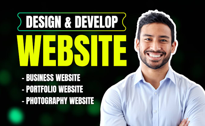 Gig Preview - Build business website, portfolio website, resume website, photography website