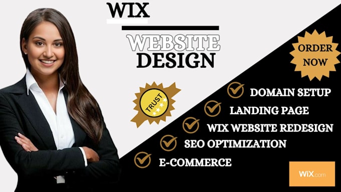 Gig Preview - Wix website design and redesign, wix ecommerce store