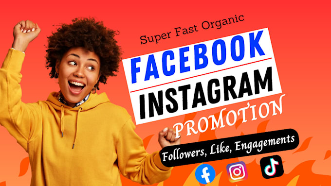 Gig Preview - Organically promote your facebook page, instagram page to boost organic follower