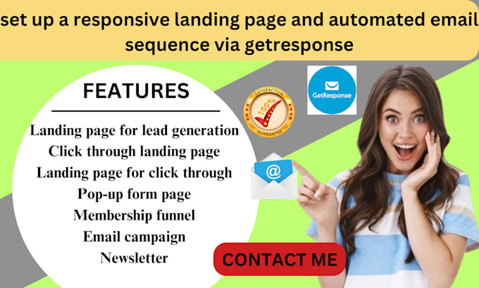 Gig Preview - Setup a responsive landing page and automated email sequences via getresponse