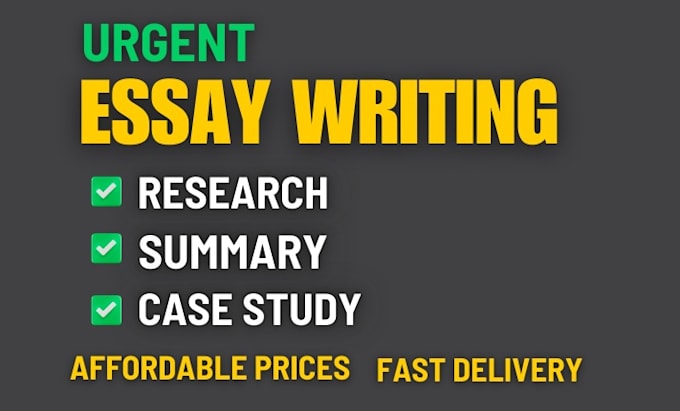 Gig Preview - Write urgent essay as an essay writer